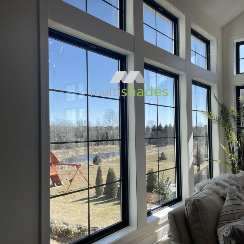 Multishades Premium French Style Casement Aluminum Window Elegant Metal Window Design Vertical Opening Slim Frame Tempered Glass Insect Control