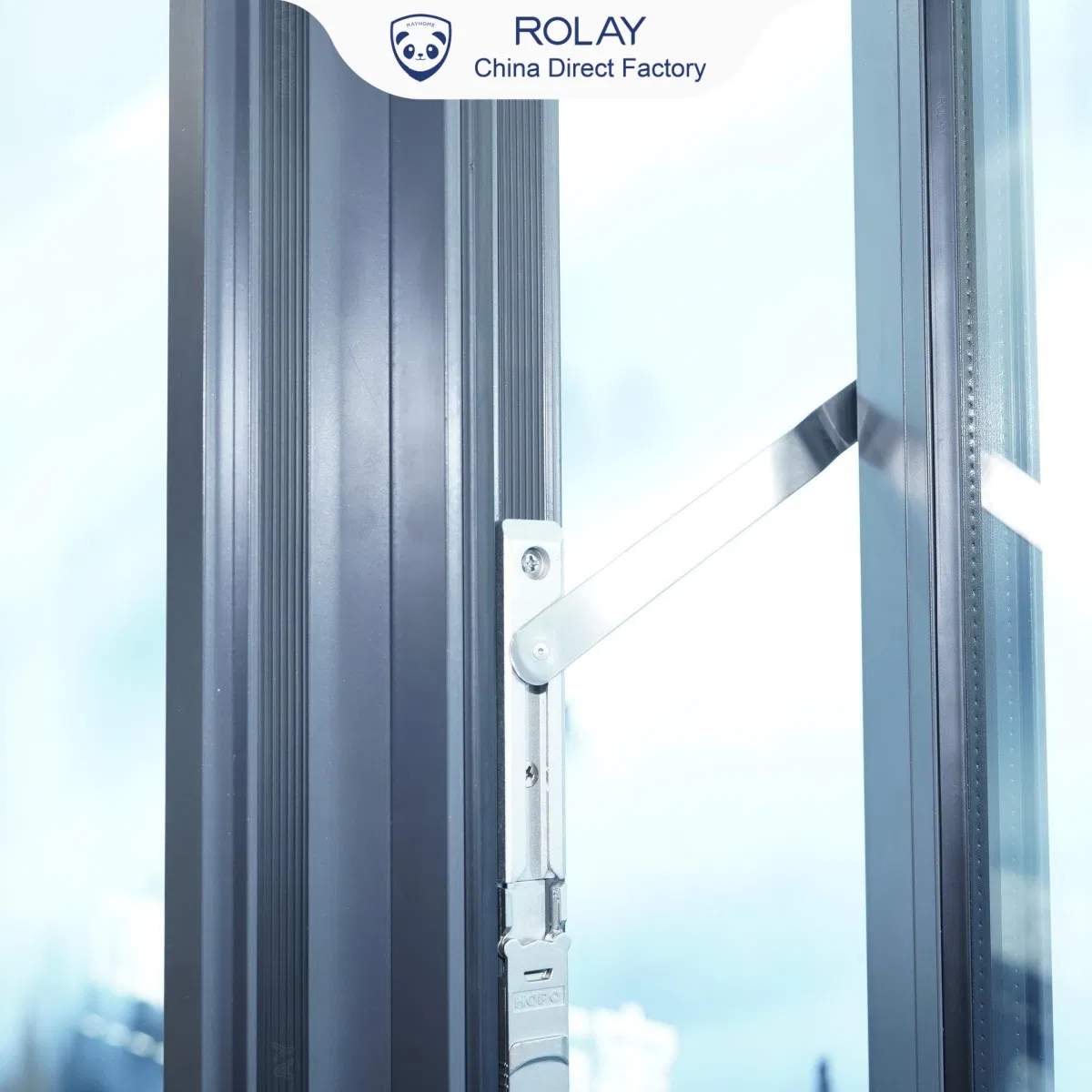 Rolay/Direct Source Window and Door Aluminium Window Factory Soundproof Thermal Break Heat Insulated Aluminium Casement Window for Luxury Houses and Villas