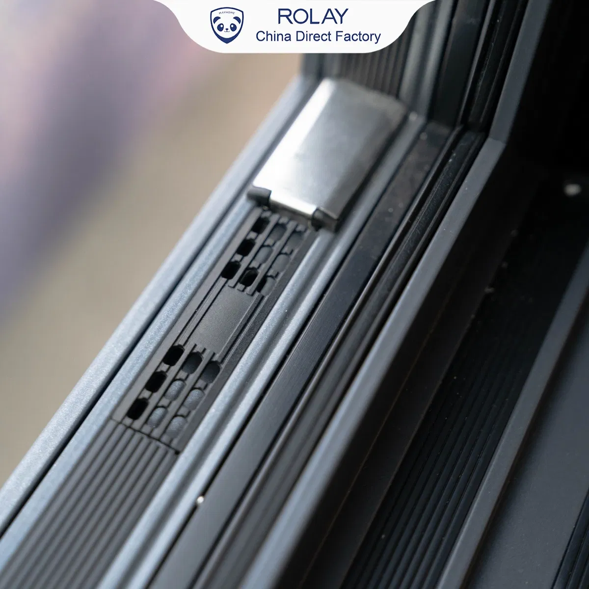 Heavy Duty Slim Frame Corrosion Resistant Reinforced Frame Smooth Operation Luxury Villa Aluminium Window