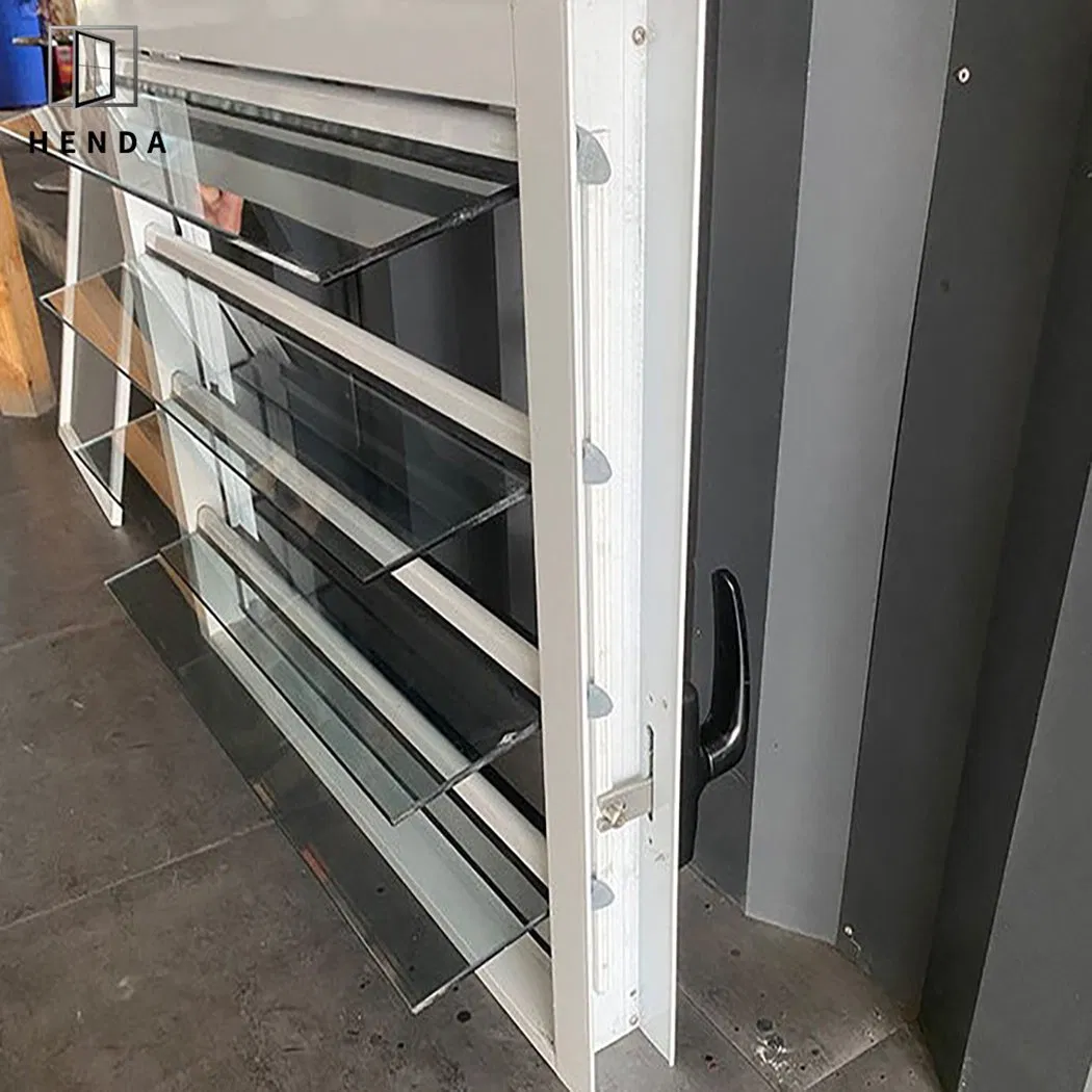 Factory Supply Security Design Aluminum Jalousie Window Glass Louver Window