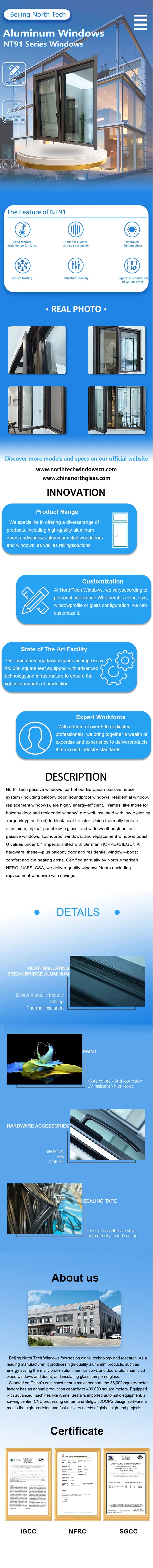 Energy-Efficient Inward Opening Tilt-and-Turn Windows