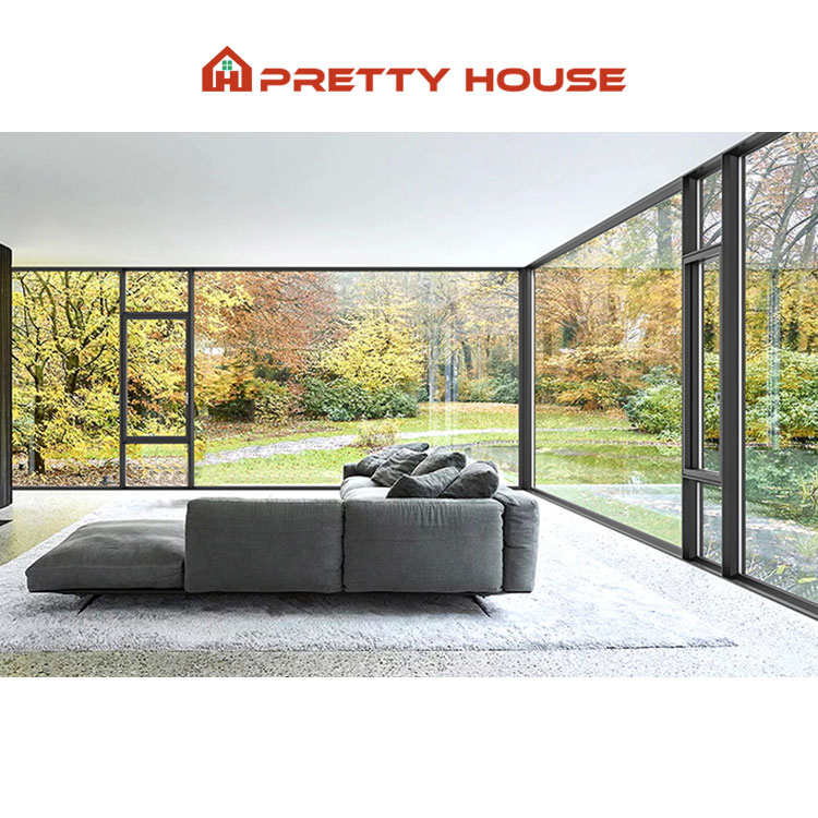 Energy Saving Double Glass Hurricane Proof Tilt and Turn Aluminum Slim Narrow Frame Casement Windows