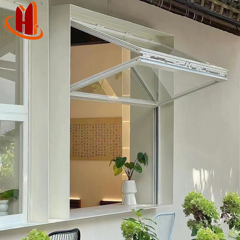 High Quality Aluminum Bi Folding Modern Glass Folding Vertical Window