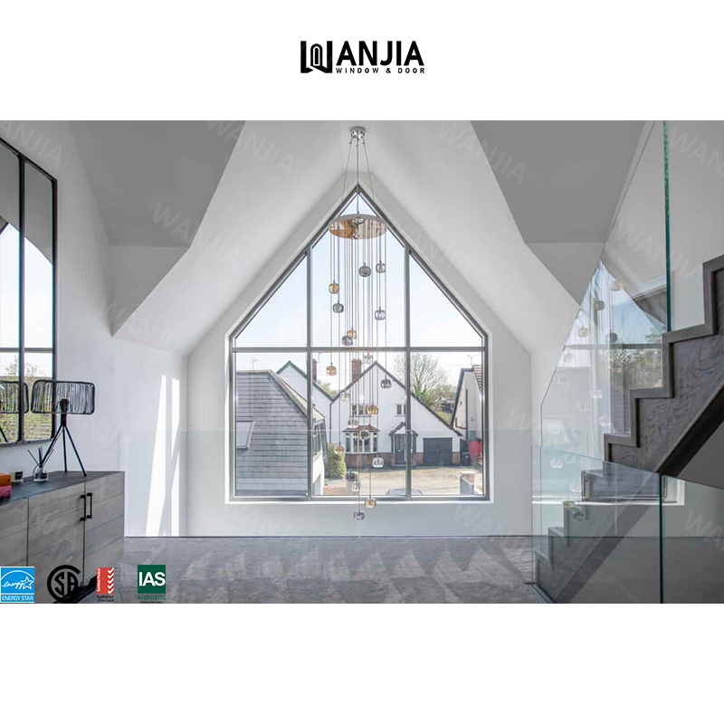 Wanjia Interior Panoramic Double Glazing Picture Fixed Thermal Break Aluminum Fixed Window