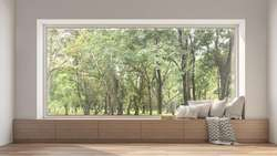 Triple Glazed Cheap Price Black Panoramic Floor to Ceiling Fixed Casement Big Picture Window