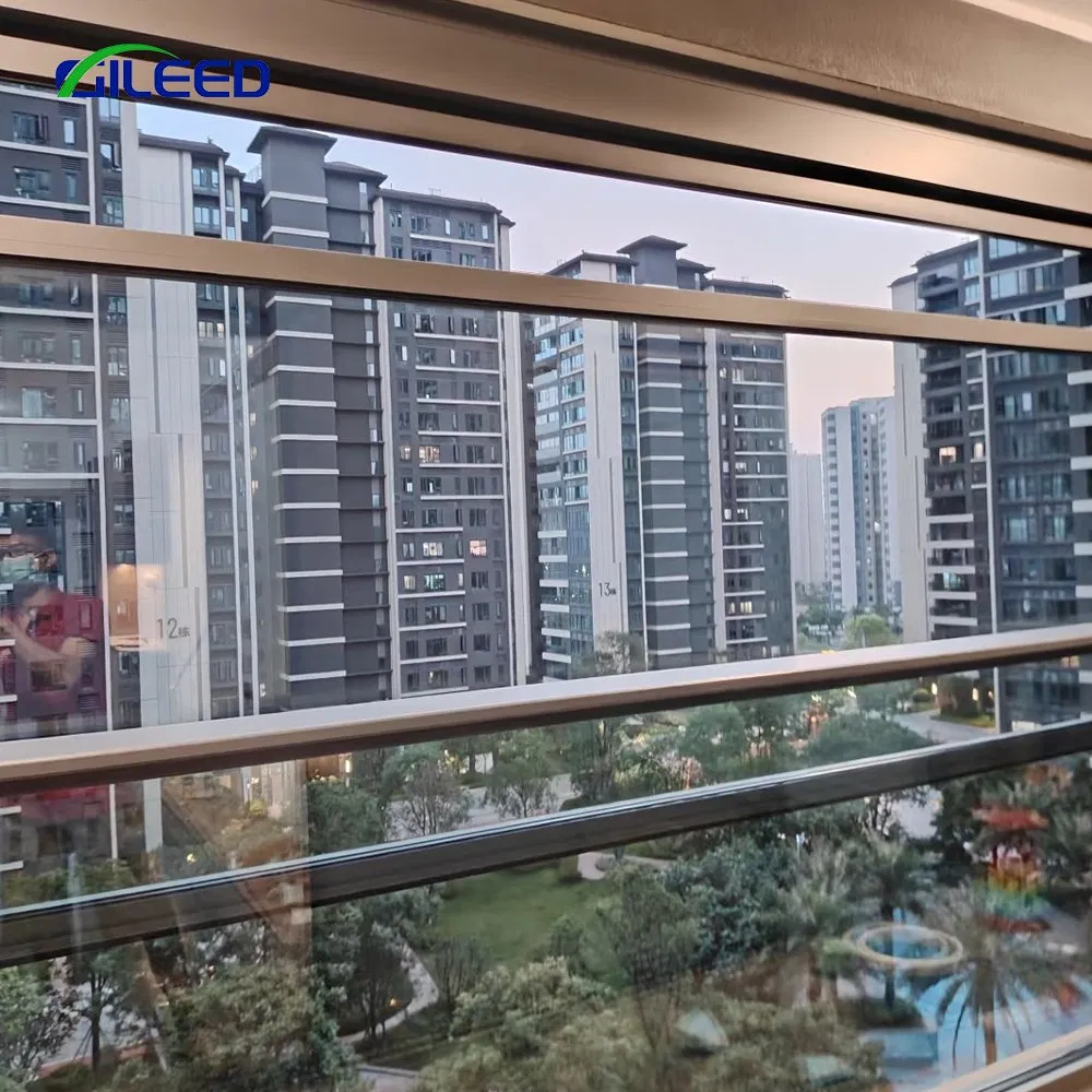 Latest Designs Aluminum Electric Lifting Windows Residential Remote Control Vertical Sliding Windows