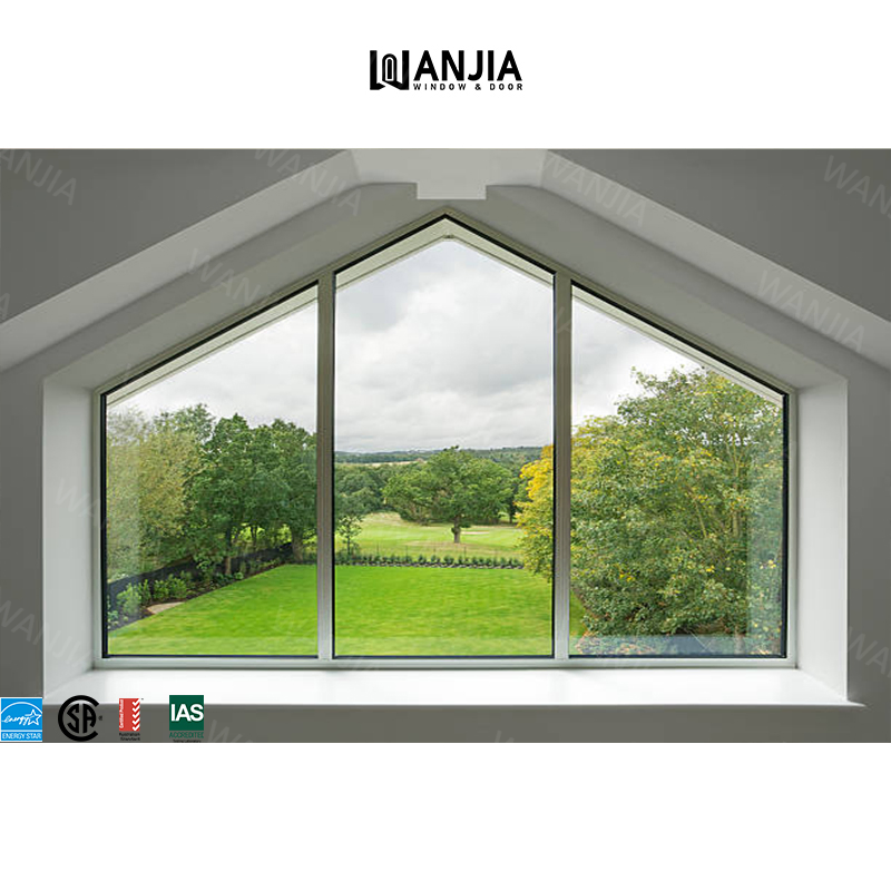 Wanjia Interior Panoramic Double Glazing Picture Fixed Thermal Break Aluminum Fixed Window