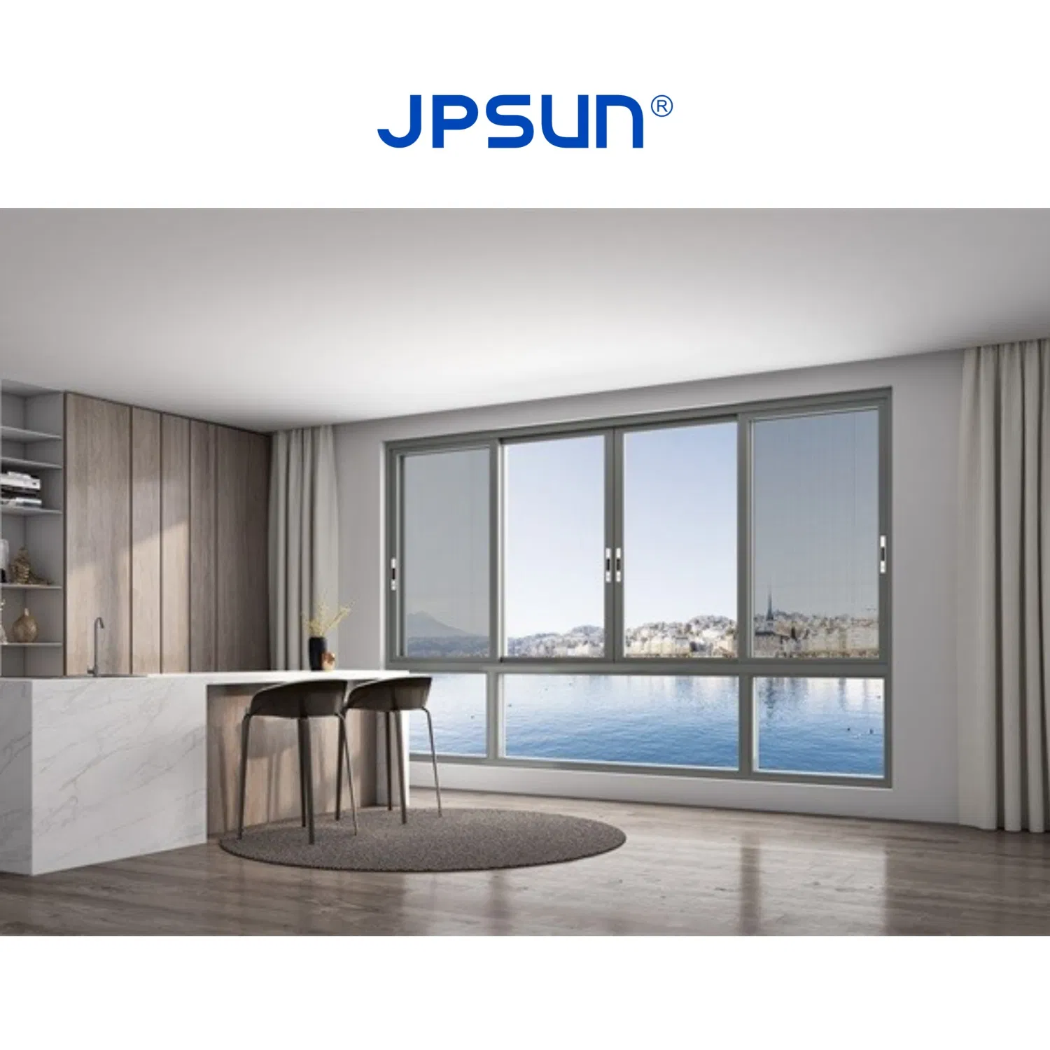 Premium 1.2mm Slim Frame Aluminum Sliding Window with Enhanced Durability