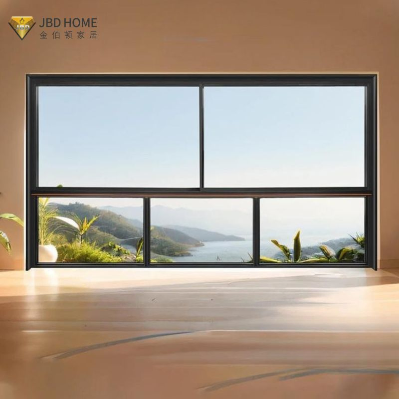 Hurricane Impact Double Glazed Glass Sliding Profile Window for Coastal Villa CE Certified