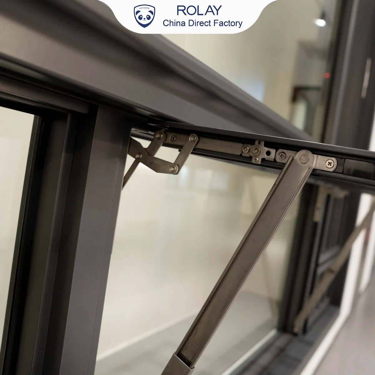 Durable Slim Frame Anti-Falling Secure Structure Strong Locking Track Aluminum Sliding Window