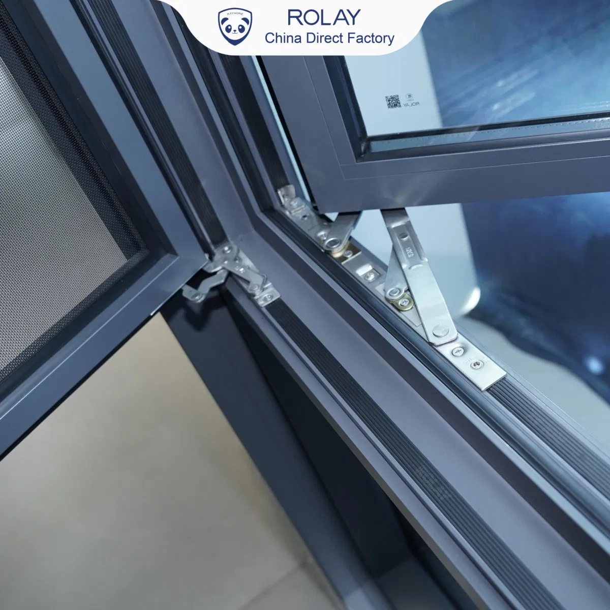 Rolay/Direct Source Window and Door Aluminium Window Factory Soundproof Thermal Break Heat Insulated Aluminium Casement Window for Luxury Houses and Villas