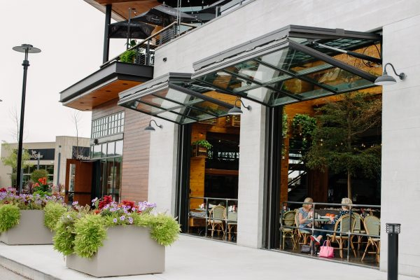 Factory Direct Supply Aluminum Frame Fold up Window Hotel/Restaurant Glass Vertical Lift up Bi-Fold Window