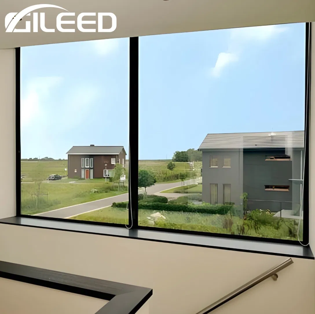 Big Picture Floor to Ceiling Window Aluminum Frame Insulation Fixed Glass Windows