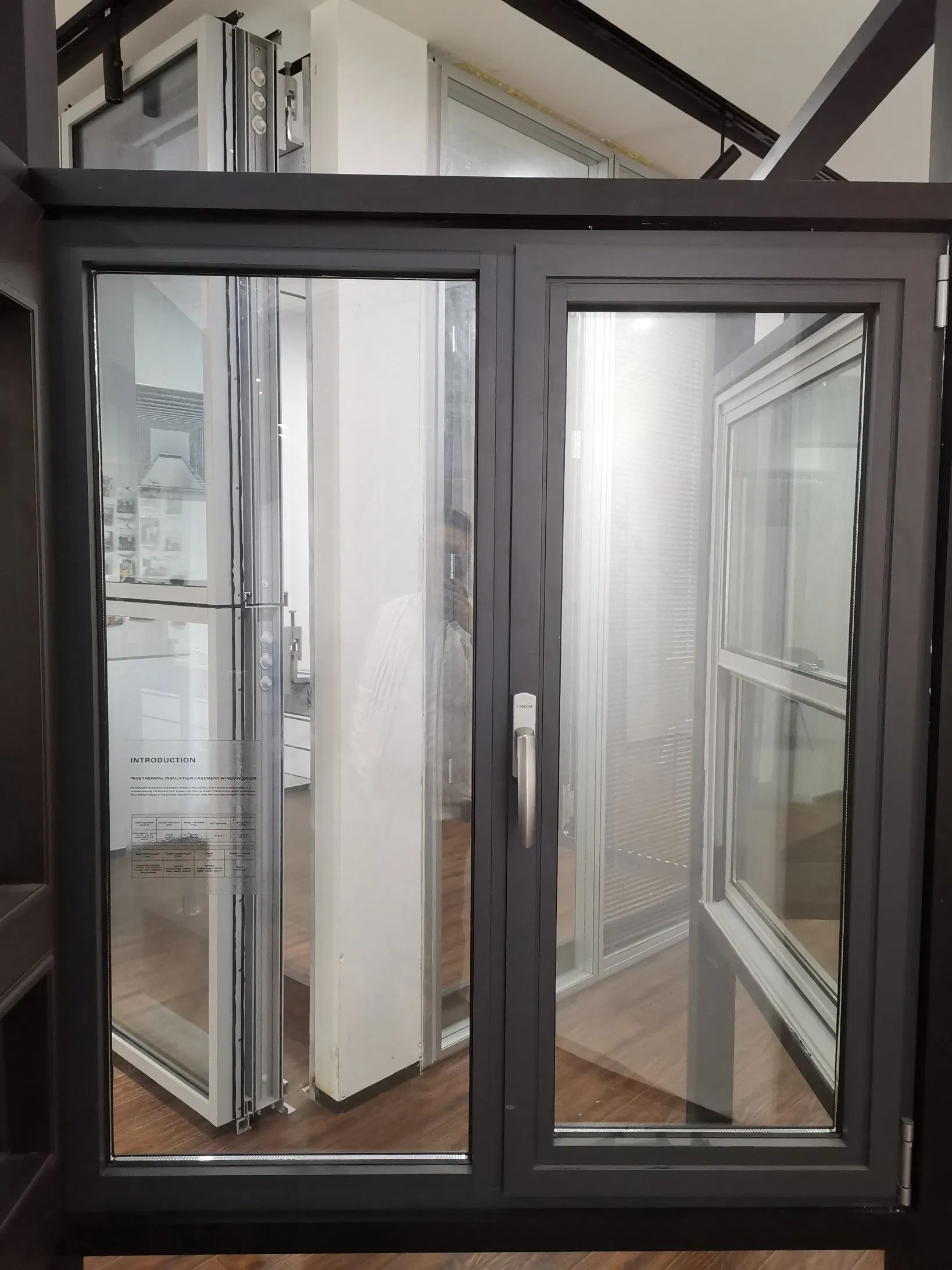 Design PRO Aluminium Casement/Swing Window with Steel Fly Screen