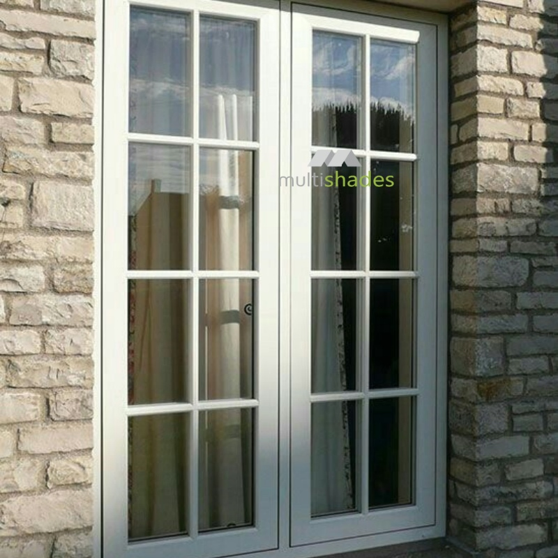 Stylish Multishades French Casement Window with Tempered Glass Premium Retro Design Slim Frame French Style Window for Homes Ventana De Aluminio Metal Window