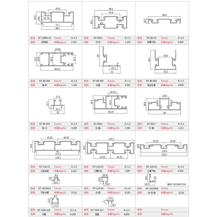 Modern Aluminum Sliding Doors Window Factory Sale