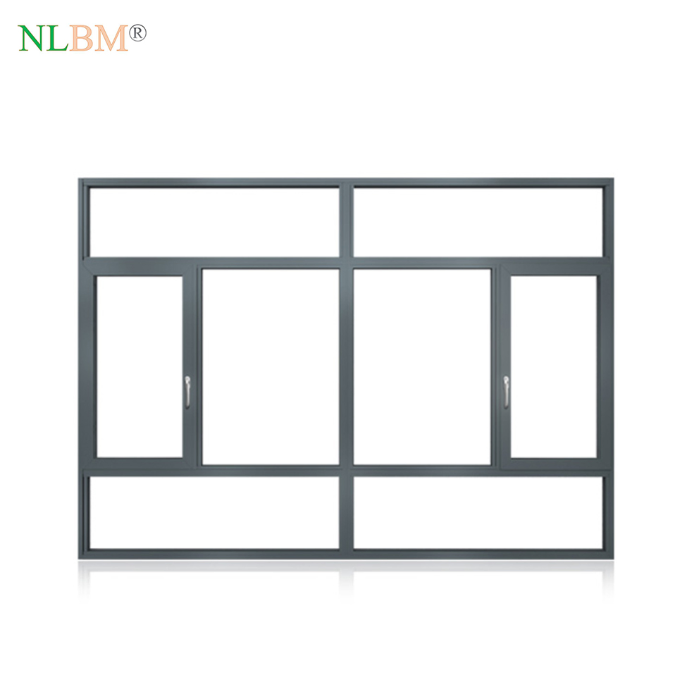 American Style Thermal Break Hurrican Impact Slim Sliding Aluminum Frames Double Glazed Windows