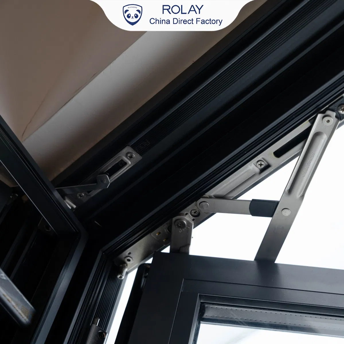 Heavy Duty Slim Frame Corrosion Resistant Reinforced Frame Smooth Operation Luxury Villa Aluminium Window