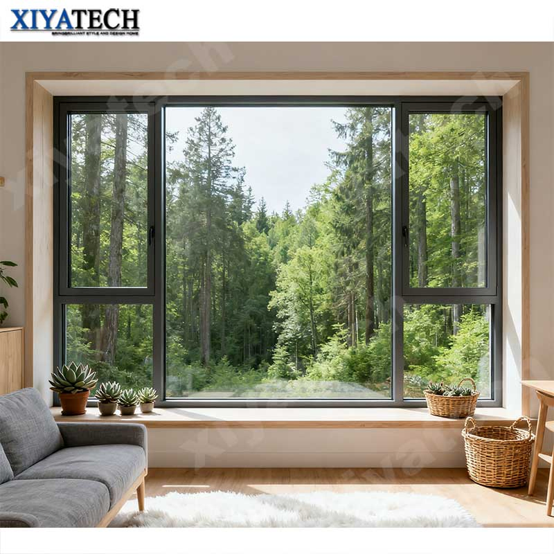Customized Tempered Glass Big Picture Panoramic Window Floor to Ceiling Fixed Window