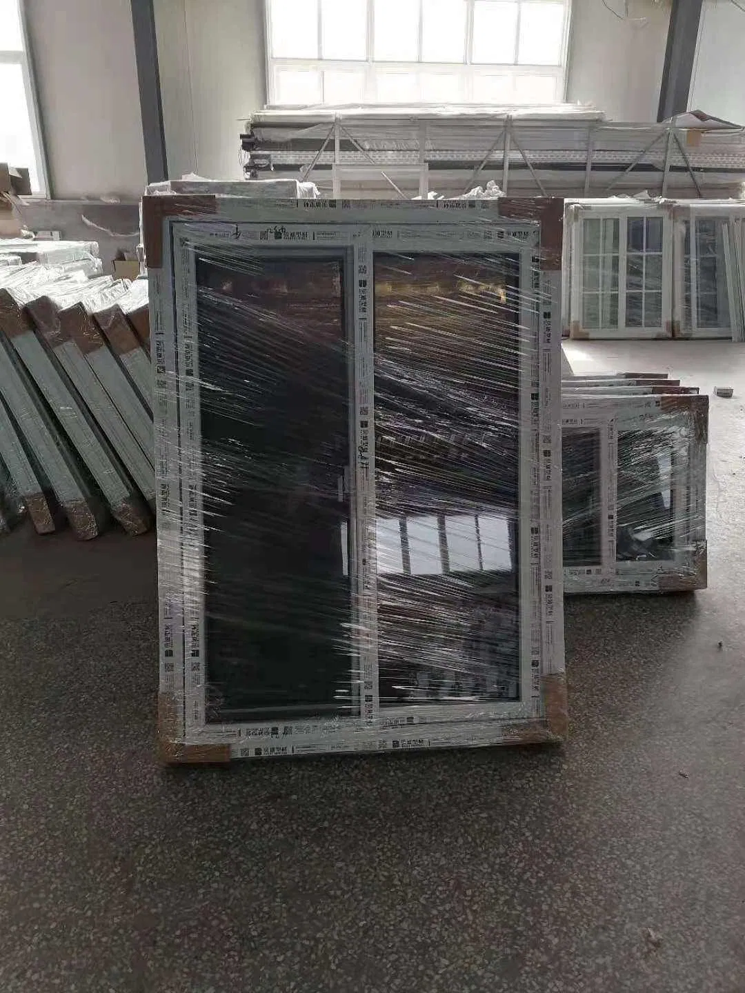 Factory Direct Sale UPVC PVC Sliding Windows with Hurricane Impact Glass for Bahamas
