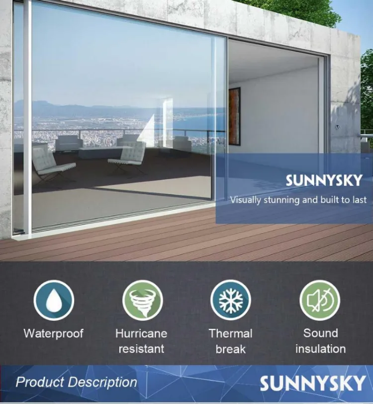 Aluminium Bi Folding Glass Window