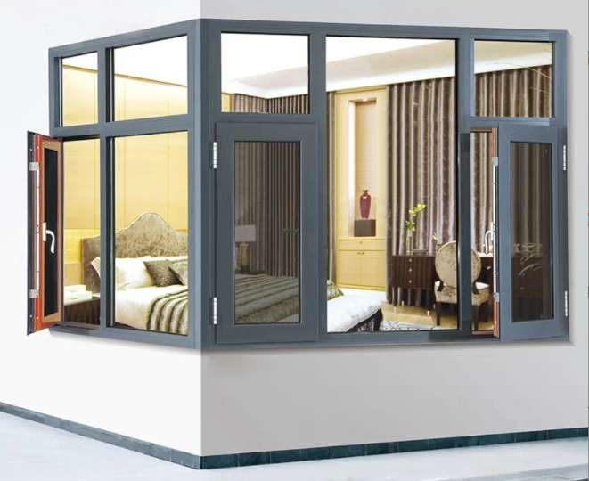 Thermal Break Aluminum Alloy Profile Factory Custom Double-Glazed Aluminum Window