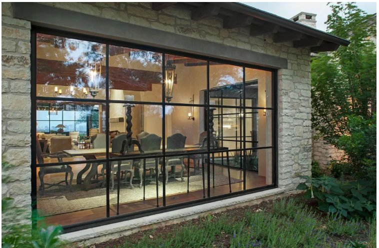 Big Picture Window Screen Glass Panoramic Window Floor to Ceiling Fixed Window