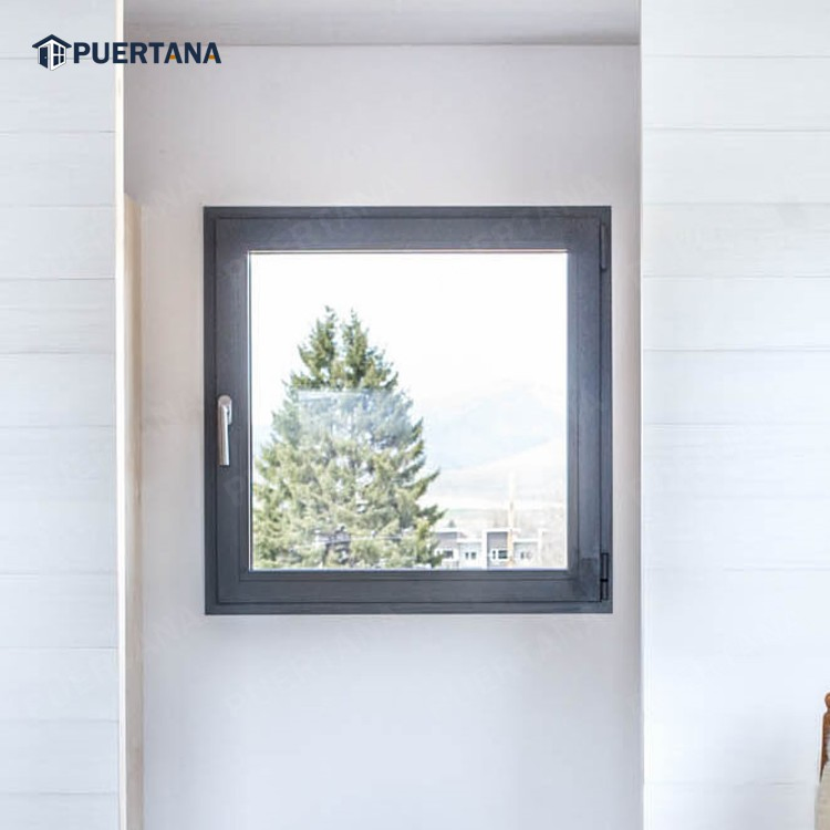 New American Style Passive House Jalousie Aluminium Double Glazed Windows and Doors