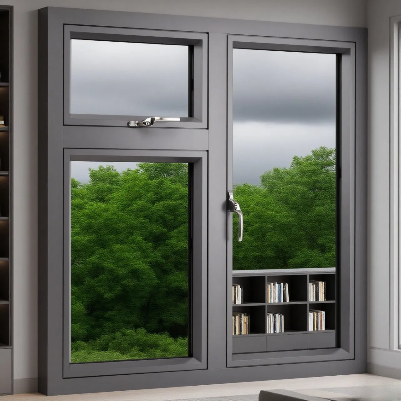 Factory Sliding Glass Aluminium Windows and Doors Casement Metal Sunroom Casement Aluminum Window