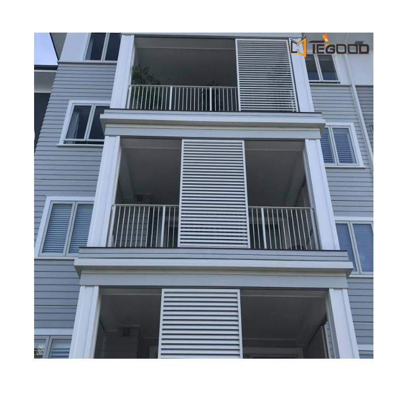 Horizontal and Vertical Louvers Modern Style Jalousie Windows Aluminum Exhaust Louver