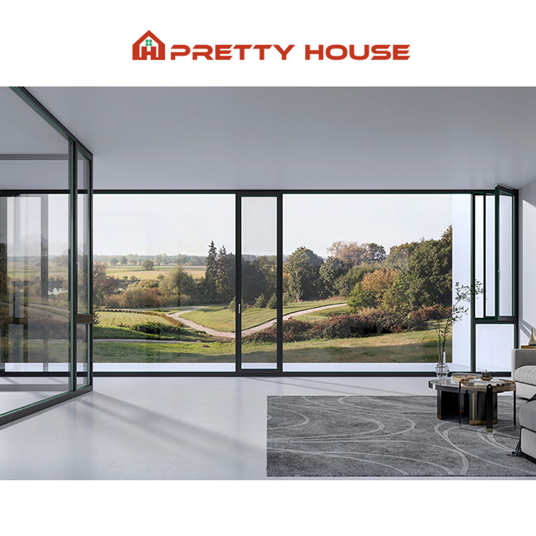 Energy Saving Double Glass Hurricane Proof Tilt and Turn Aluminum Slim Narrow Frame Casement Windows