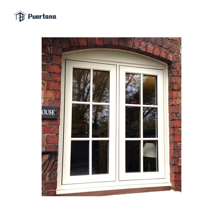 New American Style Passive House Jalousie Aluminium Double Glazed Windows and Doors