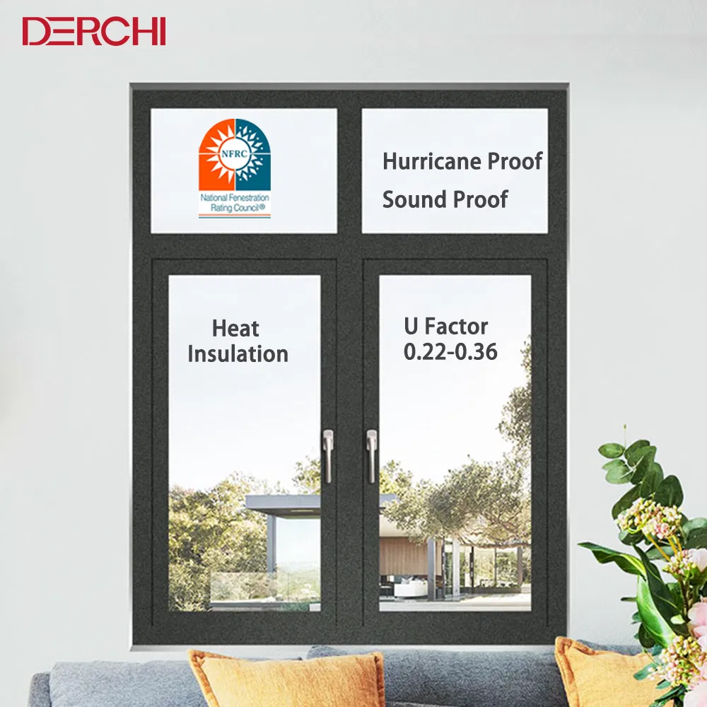 Nrfc As2047 Hurricane Proof Impact Aluminium Casement Window