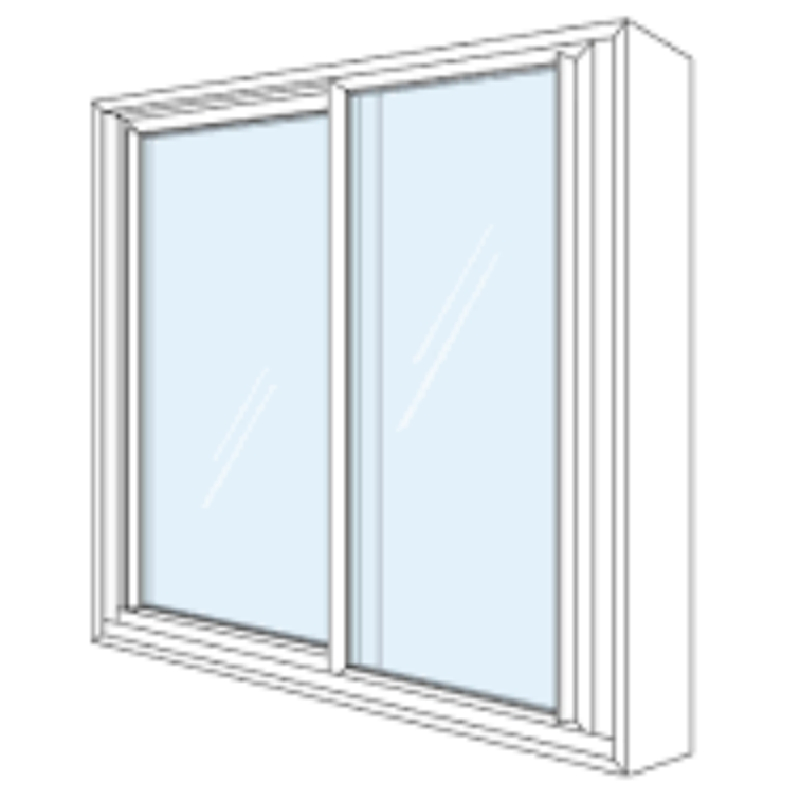 Slim Aluminum Fashion Design Frame Sliding Window
