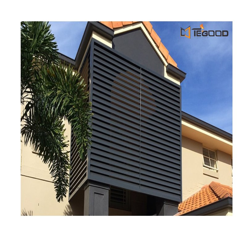 Horizontal and Vertical Louvers Modern Style Jalousie Windows Aluminum Exhaust Louver