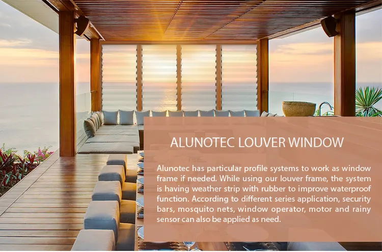 Aluminum Shutter Window Jalousie Window Louvers