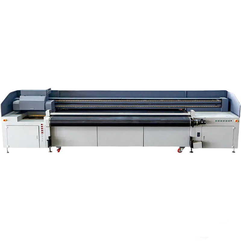 YC3200HR 3.2 m UV inkjet hybrid printer with roller drum system