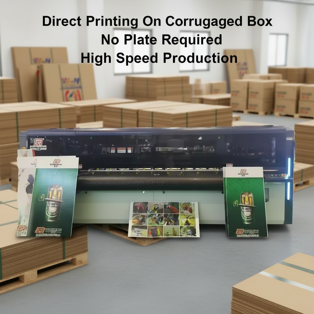 Famous High Speed Automatic Digital Single Pass Corrugated Board Printing Machine Large Format Carton Box Manufacturer, Company