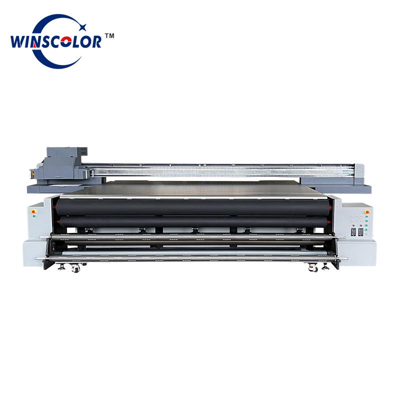 Wholesale UV Flatbed with Roll to Roll Printer Good quality Digital Large Format Aluminum Wood Glass Wallpaper  Suppliers, Exporter