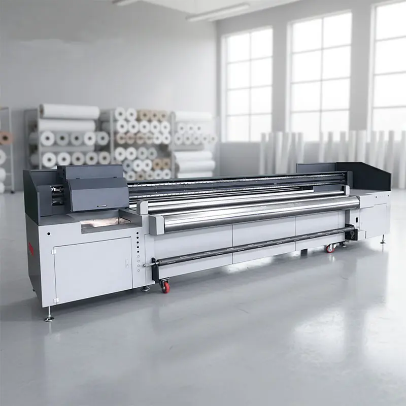 YC3200HR large format UV inkjet hybrid flatbed roller printing machine