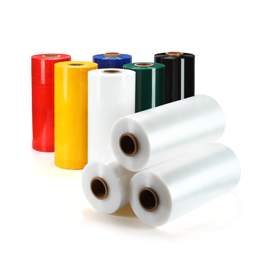 Color Transparent LLDPE Pallet Wrapping Jumbo Roll PE Packaging Plastic Stretch Film