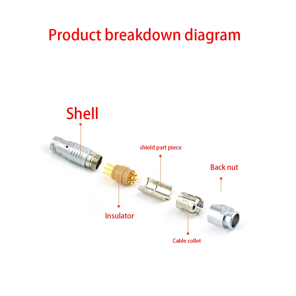 Bexkom Factory Direct Sales Contacts Gold Plated Low Cost Quantum Imaging Equipment Cable Wire Circular Connector