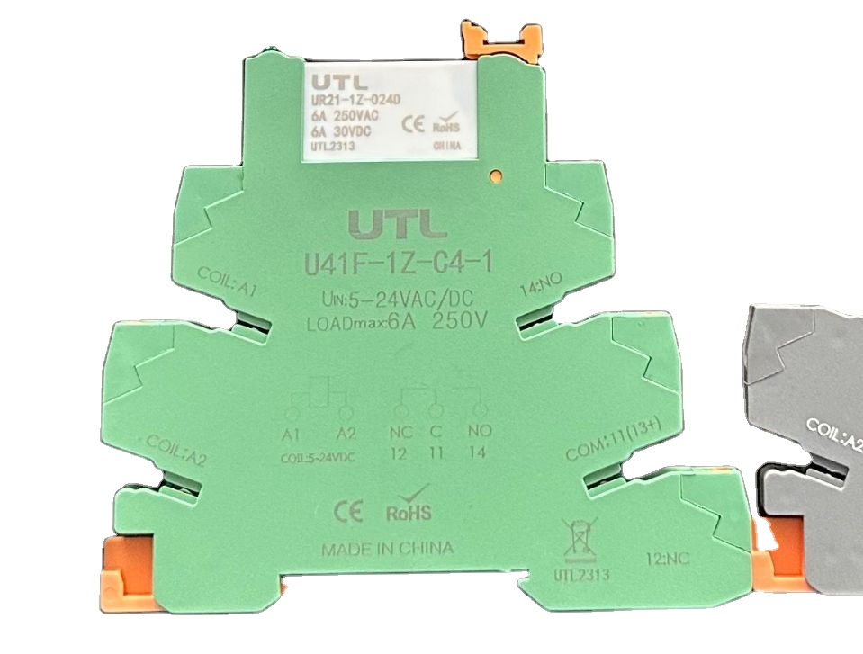 6-24VAC/DC 6A 250V Ultra-Thin Relays 24V Module DIN Rail Slim Relay Set