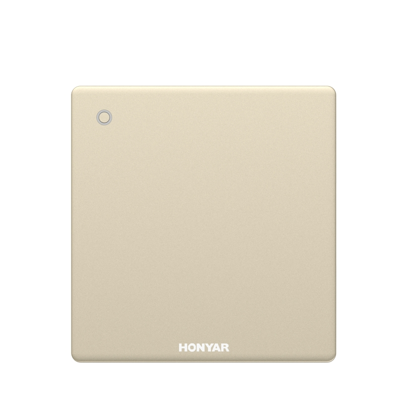 Honyar Electrical 2026 New EU UK Standard Slim Panel 1 Gang Wall Switch with CE Certificate
