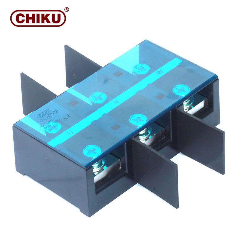 High Current Terminal Barrier Connectors 2p 3p 4p Electrical Fixed Screw Type Wire Terminal Block