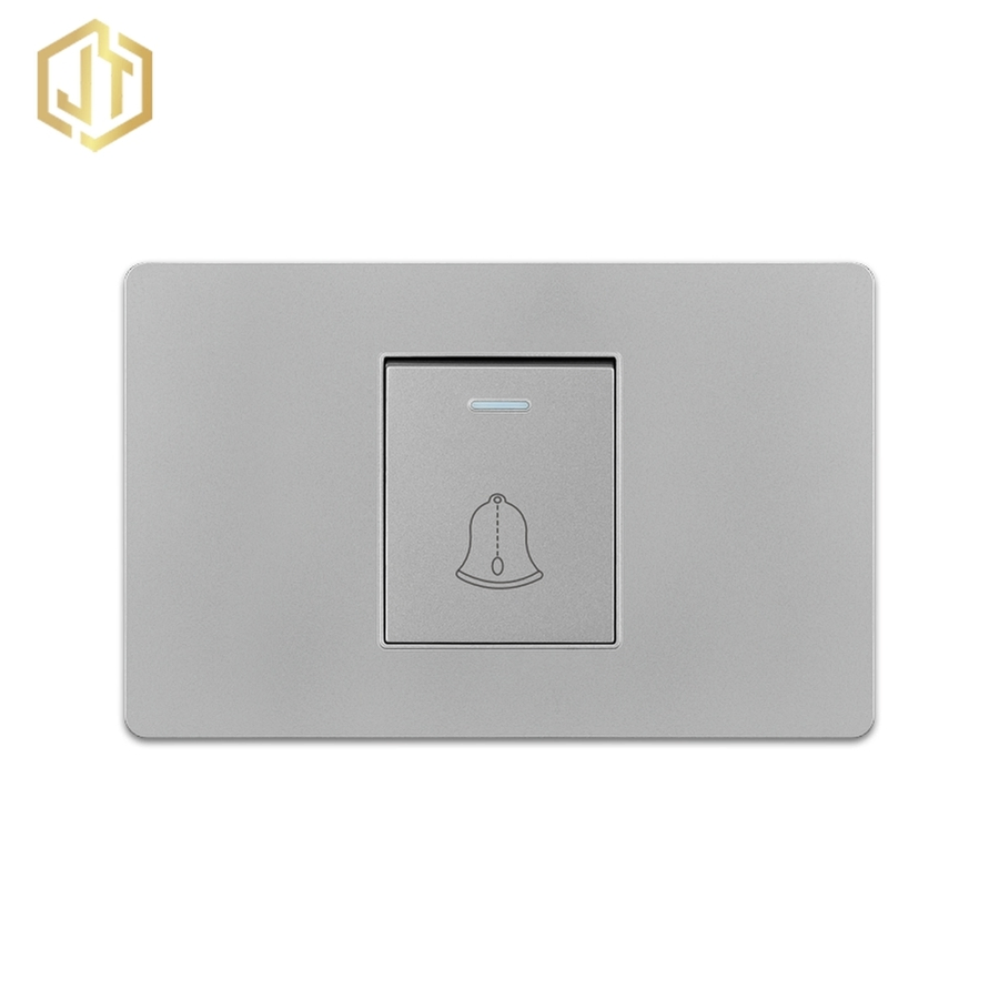 High Quality Grey Customizable 1-Gang Bathroom Light Switch for Residential