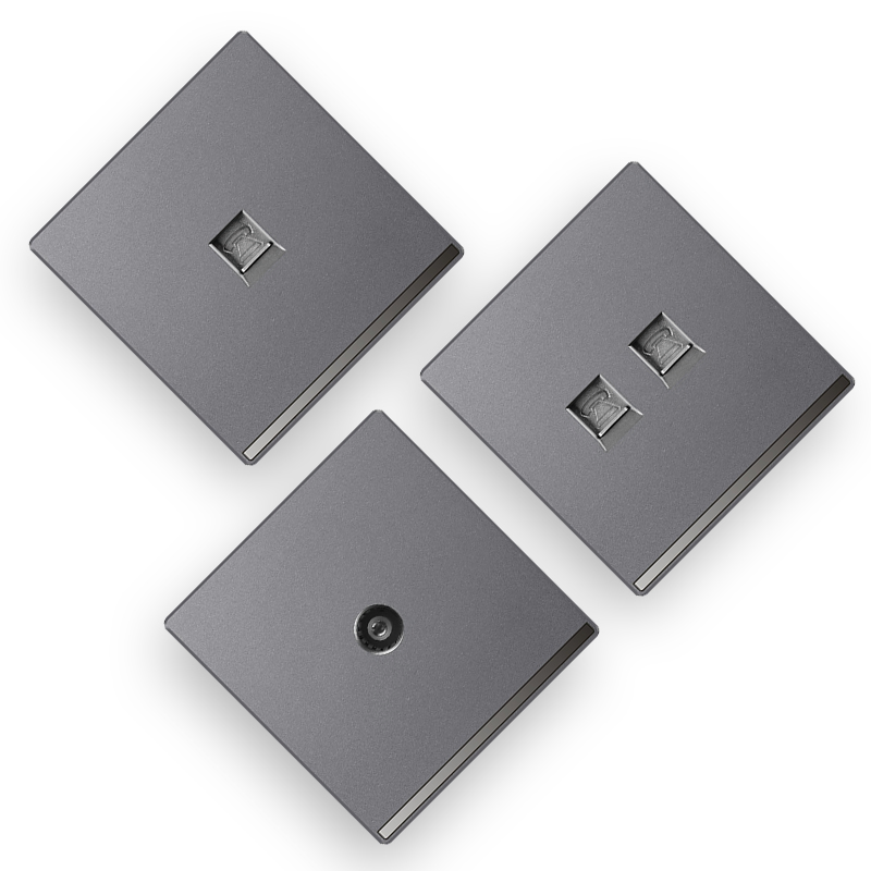 W9 New Design 86X86 146 Ultrathin Wall Switches Electrical Supplies on off Switch for Light LED Push Button Switch