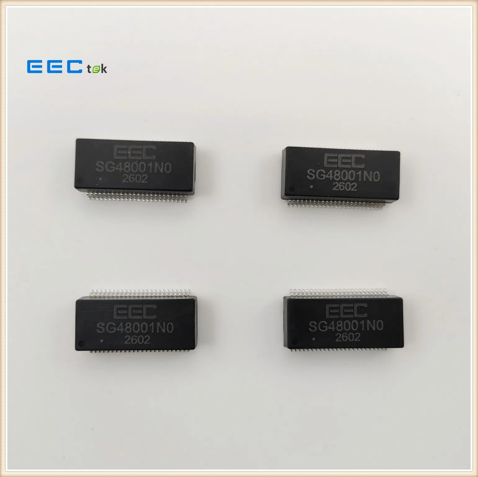 IEEE802.3af Compliant Performance Non Poe 48 Pin SMD LAN Transformer for Power Over Ethernet Readiness