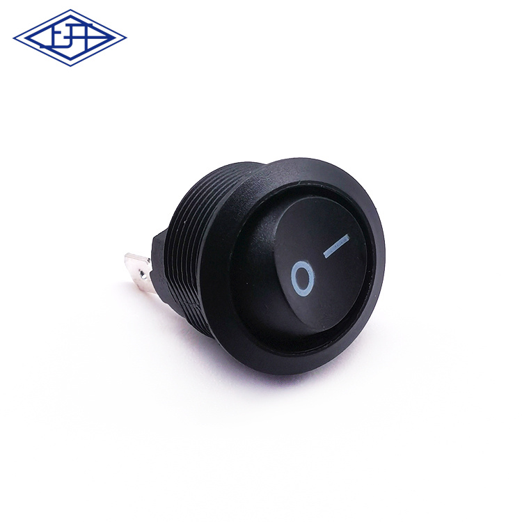 Factory Price Round Shape 20.2mm 6A 250V Waterproof Kcd8 Rocker Switch 2 Pin on/off T85 Boat Switch Free Sample