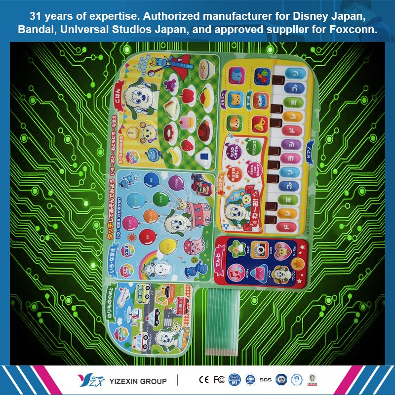 Custom Membrane Switch for Industry / Medical / Home Appliance Metal Dome, Waterproof Dustproof PVC/PC/FPC/ITO Silver &amp; Carbon Paste Printing